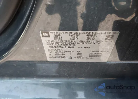 2017 Chevrolet Silverado 1500 1Lt z USA, uszkodzony, nr VIN 3GCPCREC8HG152452